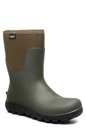 Bogs Classic Seamles Mid Waterproof Boot in Dark Green at Nordstrom, Size 10