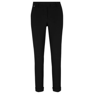 HUGO BOSS Dames/Dames Effen Rechte Chino (Zwart)