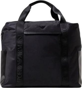 Emporio Armani ASV Gymtas - unisex - Laptoptassen - Zwart - ONE Size - Nylon - Tassen