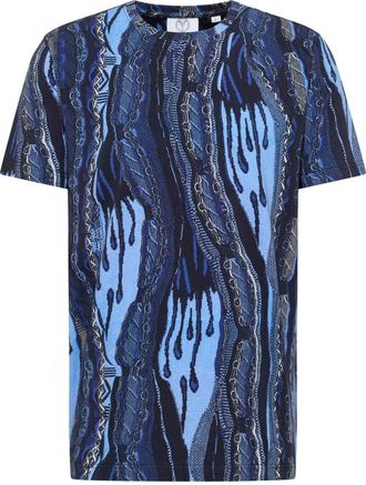 Carlo Colucci Heren, Tops, Blauw, Maat: XL Katoen