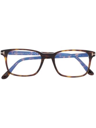Tom Ford Eyewear Bril met vierkant montuur - Bruin