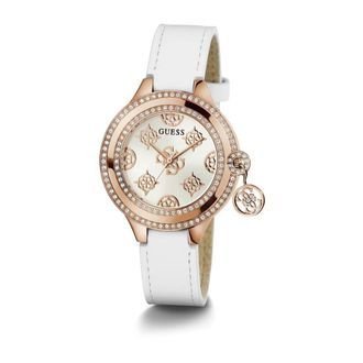 Guess Charmed Horloge - unisex - Horloges - Geel - ONE Size - Leer - Accessoires