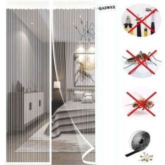 OEM Mosquitera Magn&eacute;tica De Alta Resistencia Para Puertas De Entrada, Cierre Magn&eacute;tico, Malla Gruesa Y Resistente A Desgarros, Protege Contra Insectos, Co