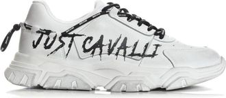 Just Cavalli Sneakers - Heren - Sneakers - Wit - 39 EU - Leer - Schoenen