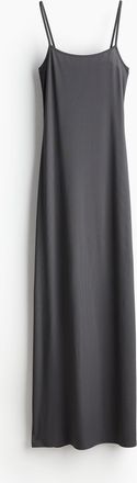 H&M Geripptes Bodycon-Kleid - Grau