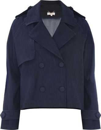 Kocca Trench Coats, female, Blue, L, Stylish Trench Coats for All Seasons