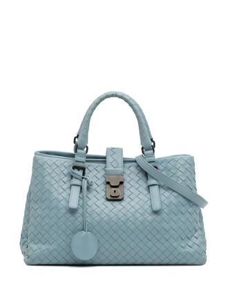 Bottega Veneta 2012-2024 Small Nappa Intrecciato Roma satchel - Blue