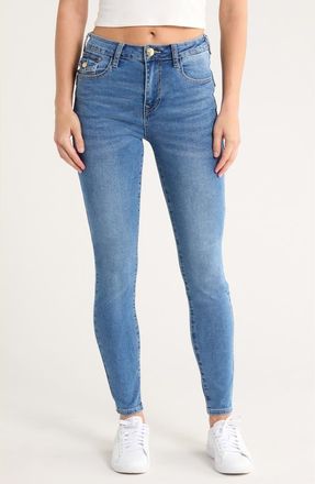 True Religion Halle Skinny Jeans in Medium Tide Wash at Nordstrom Rack, Size 27