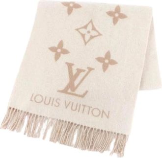 Louis Vuitton Pre-owned Scarves, female, Beige, Size: ONE SIZE Pre-owned Vintage Cashmere Scarf