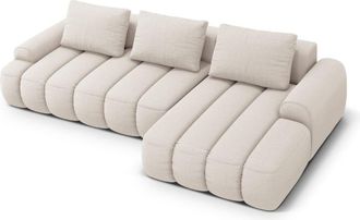 CXL by Christian Lacroix Sof&aacute; cama esquinero derecho con ba&uacute;l 3 plazas tejido estructural beige