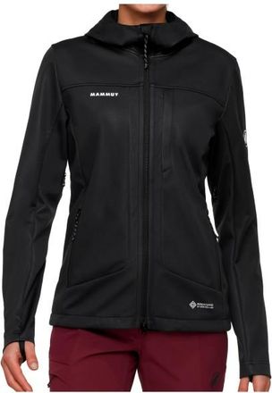Mammut Ultimate VIII Softshell Hooded Jacket Softshelljacke für Damen | schwarz