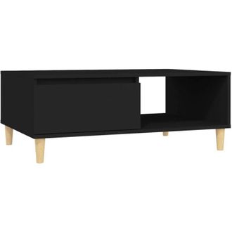 vidaXL vidaXL Tavolino da Salotto Nero 90x60x35 cm in Legno Multistrato