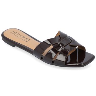 Journee Collection Women & apos;s Arrina Medium and Wide Width Flat Sandals
