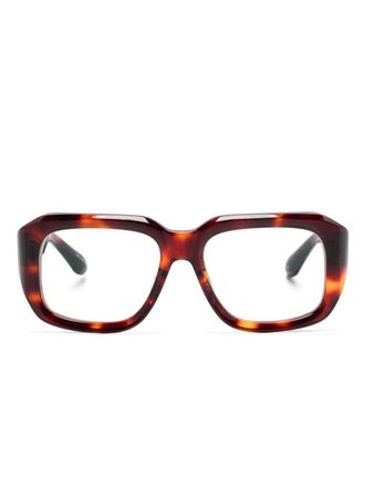 Matsuda M1036 glasses - unisex - Acetate - One Size - Brown