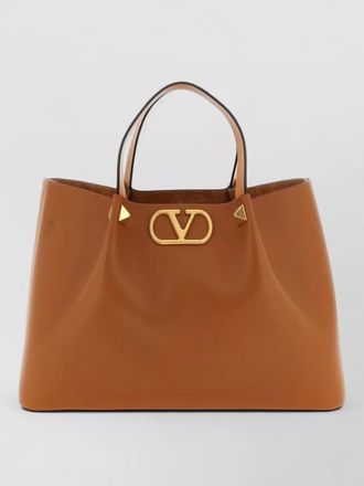 Valentino Garavani vlogo signature medium leather tote bag