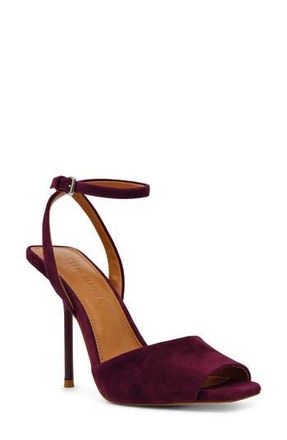 Steve Madden Lilac Ankle Strap Sandal in Burgundy Suede at Nordstrom Rack, Size 7