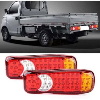 OEM Par De Luces Traseras Led De 12 V Y 46 Led Para Coches, Camiones, Furgonetas Y Autocaravanas -crezuo