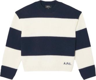 A.P.C. A.p.c., Truien & Vesten, Dames, Veelkleurig, S, Wol, Penny Striped Sweater