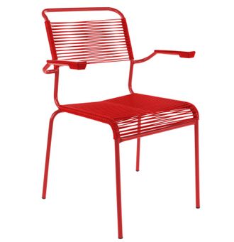 Schubiger M&ouml;bel Spaghetti-Stuhl S&auml;ntis mit Armlehnen