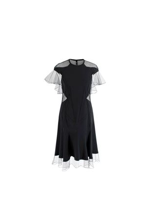Prabal Gurung Black silk crepe & tulle dress Size XS
