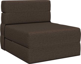 vidaXL Sof&aacute; Cama Plegable Gris Topo 70 X 80 X 60 Cm Tela Vidaxl