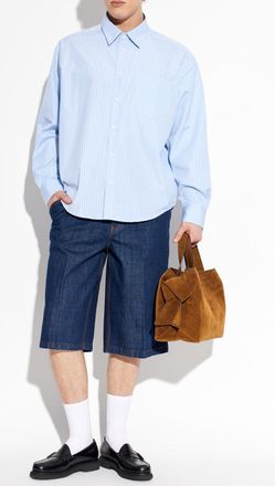 Ami Striped Shirt, Mens, Blue