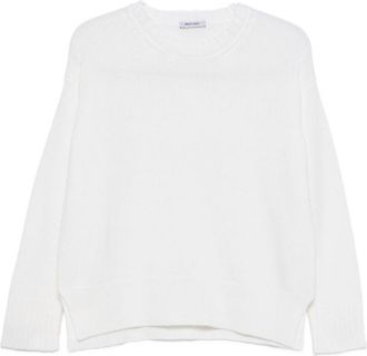 base Basissweater van wol en kasjmier met ronde hals