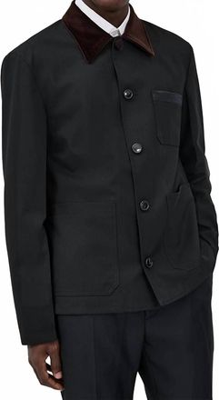 Marni Tropical Wool Jacket In Black