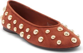 Abound Susie Studded Flat in Tan Nutmeg at Nordstrom Rack, Size 8.5