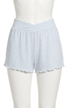 Z Supply Cross Over Stripe Short In Blue Jay
