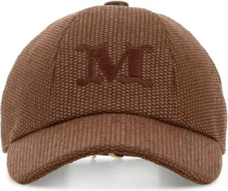 Max Mara Brown Logo Baseball Hat