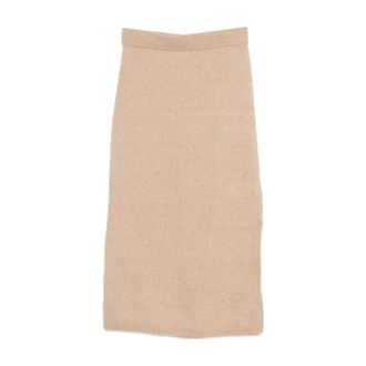 iBlues Rokken, Dames, Bruin, S, Katoen, Richard Ribge Midi Rok