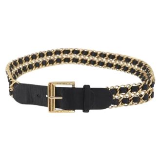 Chanel Pre-owned Belts, female, Black, Size: ONE SIZE Pre-owned Vintage Belt