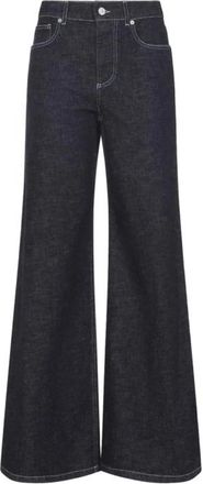 Marni Wide Leg Denim Pants - Dames - Loose Fit Jeans - Blauw - 2XS - Denim - Jeans