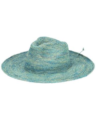 San Diego Hat Company Marina Crochet Raffia Fedora