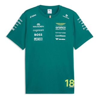 Puma x ASTON MARTIN ARAMCO F1 TEAM Replica Stroll T-Shirt Green Lux 713891-01