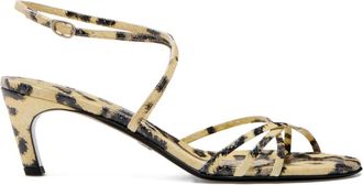 Proenza Schouler Uma embossed-python sandals - women - Goat Skin/CALFSKIN/Python Skin - 39 - Neutrals