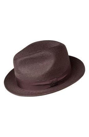 Bailey Craig Woven Fedora in Java Bean at Nordstrom, Size Xx-Large