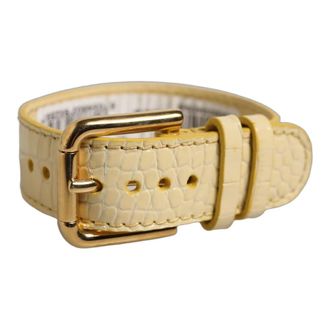 Dolce & Gabbana Heren, Accessoires, Beige, Maat: ONE Size Leer