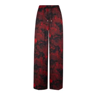 HUGO BOSS Wide Broeken - Dames - Wijde Broeken - Veelkleurig - XS - Leer - Broeken