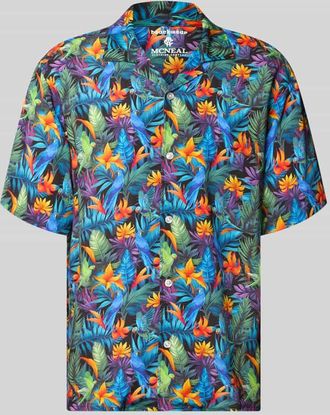 Mc Neal Regular Fit Freizeithemd aus reiner Viskose in Black, Gr&ouml;&szlig;e XXL