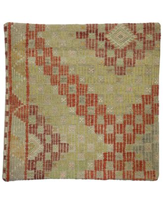 Pasargad Home Vintage Turkish Kilim Wool Pillow Case