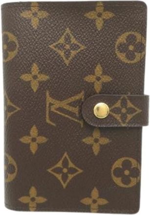 Louis Vuitton Pre-owned Vintage Canvas Wallet - Dames - Vintage Accessoires - Bruin - ONE Size - Vintage