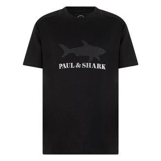 Paul & Shark T-shirt with stylized design - male - Paul & Shark - T-Shirts - Black - 3XL - Tops