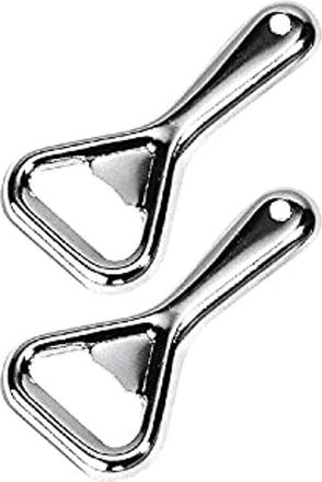 OEM Abrebotellas De Metal - 2 Piezas - Acero - Plateado - Compacto Y Duradero