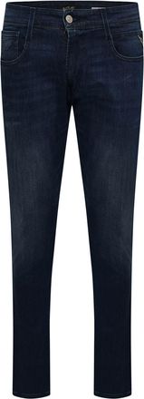 Replay Mens Anbass Slim-Fit Jeans in Blue Cotton - Size 33W/32L