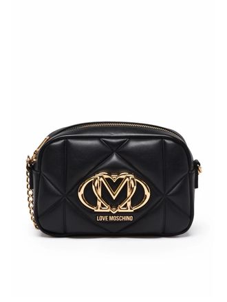 Love Moschino Black Quilted Polyurethane Shoulder Bag