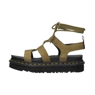 Dr. Martens Schoenen, Dames, Groen, 40 EU, Leer, Nartilla Sandalen