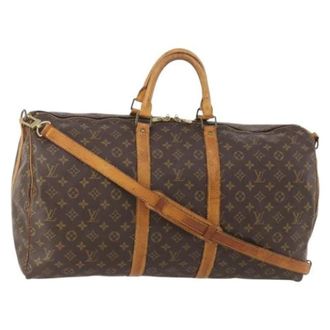 Louis Vuitton Pre-owned Weekend Bags, female, Brown, Size: ONE SIZE Pre-owned Keepall Bandouli&egrave;re 55