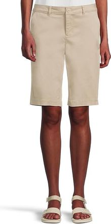 NYDJ Bermuda Shorts Womens Casual Pants Feather : 10 11, Lyocell/Elastane/Cotton